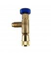 Llave De Carga 1/4 Hembra Giratoria y 1/4 Macho Flare Cooltech