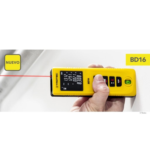 Medidor De Distancia Laser Profesional 40Mtrs TROTEC BD16