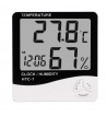 Termometro Ambiente digital Temperatura Humedad Reloj Alarma Calendario HTC-1