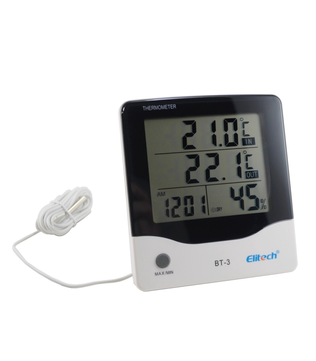 Termometro / Higrometro digital con reloj