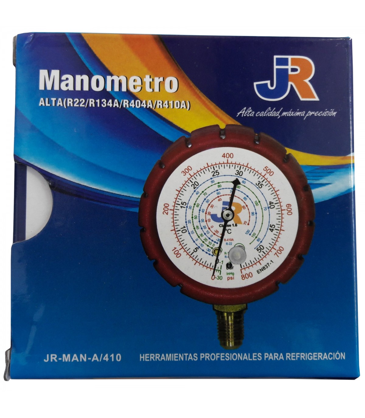 Klimaanlagenanzeige für R410A R22 R134a R404A Kältemittel Manometer  Manometerventil 800psi/500psi mit visuellem Spiegel