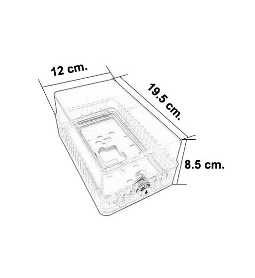 Caja Protectora de Termostato con llave Rectangular