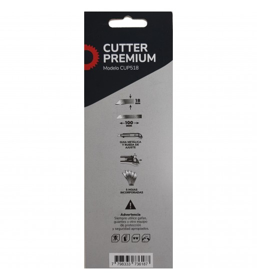 Cutter Premium con 5 cuchillas Udovo Mod. CUP518