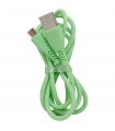 Cable de carga y transferencia de datos Micro USB 1mtr Verde